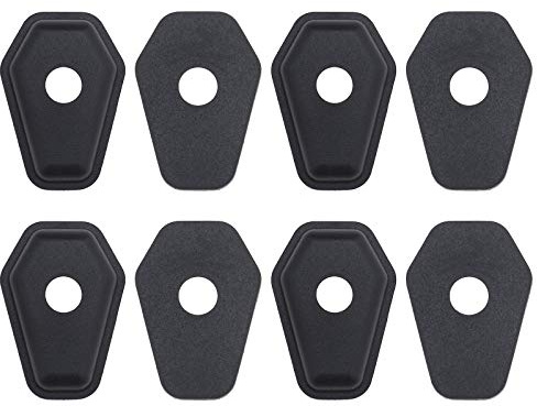 4-teilige Motorrad Blinker Anzeige Abdeckungen Adapterplatten Schwarz für Vorder und Rückseite Kompatibel mit Suzuki SXR600 750 1000 SV650 1000 DL650