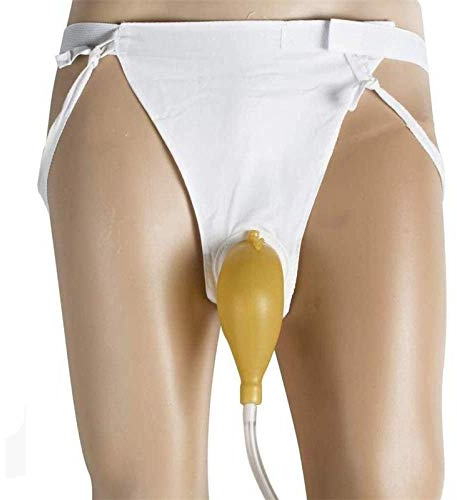 JMYSD Tragbarer Urin-Drainagebeutel Für Männer Wiederverwendbarer Pee Holder Elastic Waistband Spillproof Inkontinenz,2pcs