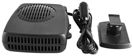 Portable Car Heater and Defroster, 12V 200W Electric Windshield Demister with Rotating Design, ABS Material, Fast Heating for Winter