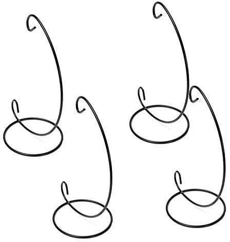 Lotoys - Supporto per ornamenti, 4 pezzi in ferro, espositore con gancio per appendere sfere di vetro, terrario, sfera della strega, ornamento natalizio e per matrimoni a casa