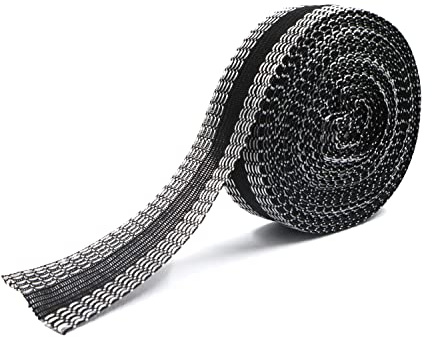 LELE LIFE 10m Pants Edge Shorten Self-adhesive Pants Mouth Paste, Permanent Iron-On Hem Clothing Tape, Sewing Adhesive Tape, Fabric Fusing Tape for Pants Clothes, Black