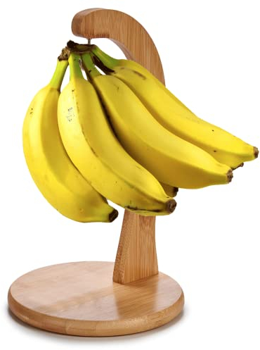 TIENDA EURASIA® Frutero - Fruteros de Cocina Modernos - Soporte con Gancho para Platanos - Porta Platanos - 18 x 18 x 28,5 cm - Fruteros de Cocina