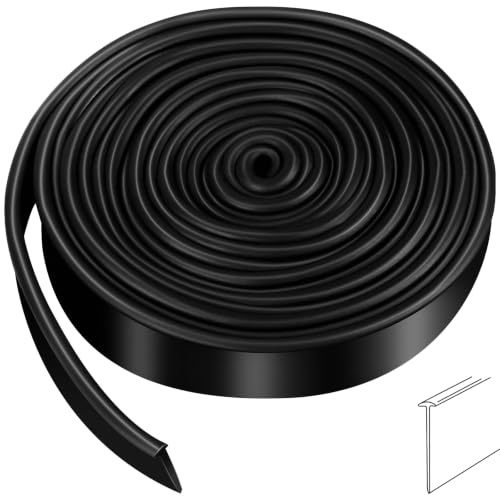 Treela 108-Inch 0.81 Half Round T-Slot Shower Door Seal Strip | Flexible silicone blocks leaks/splashes and replace old, cracked, loose, or missing door sweeps