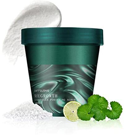 Exfoliante De Sal Marina, Exfoliante Para El Cuero Cabelludo, Nutre Y Suaviza El Cabello, Da Volumen A Las Raíces Y Promueve Un Cabello Más Grueso (2 pcs)