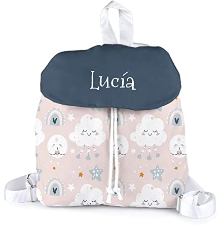 SAQUITOMAGICO Mochila solapa para bebe personalizada Sweet baby .Vuelta al cole.Recien nacidos regalo.Mochila guarderia