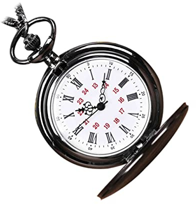 Mikikit 2 Stück Erwachsene Männer Geschenk Vintage Dekoration Hängende Anhänger Tasche Dekorativ Für Uhrenketten Mit Ziffern Antike Römische Herren Retro Halskette Geburtstag