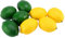 Kopinma Artificial Lemon Lifelike Fruit for Vase Filler, Home Kitchen, Decoration and Photo Props, 8 Pcs in Yellow and Green