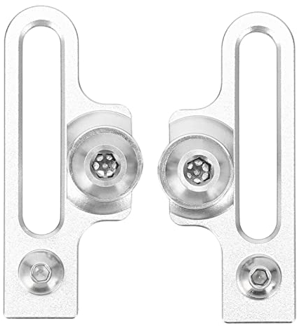 ZLXHDL 2-teiliger Fahrrad-C-Klemmen-Bremsbelag, Verlängerungs-C-Bremssattel-Adapter aus Aluminiumlegierung, Bremsen, Fahrrad-Bremsbeläge Für Rennräder(Silber)