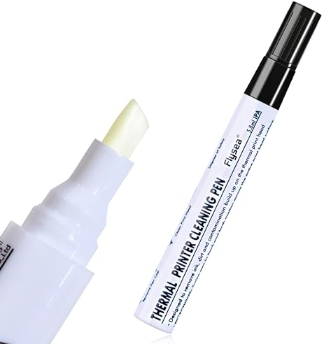 Thermodrucker-Druckkopf-Reinigungsstift für Thermo-Beleg, Versandetikett, POS-Kartendrucker, Reiniger, 12 Stück (12)