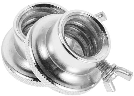 Abaodam 2pcs Dumbbell Screw Nut Anti- Barbell Collar Clamps for Secure Weight Lifting Design for Enhanced Stability and Safety Workouts Silver Finish