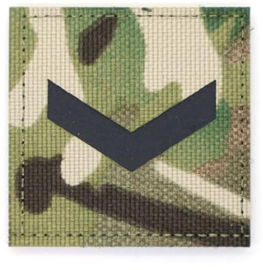 Multicam kamouflage IRR Rank patch insignier Sergeant Lance korporal emblem broderad krok och ögla chevron-lappar armé militär MTP EMS EMT Camo (korporal)
