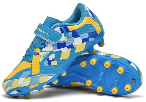 Solamni Firm Ground Fußballschuhe Kinder Kunstrasen Jungen Mädchen