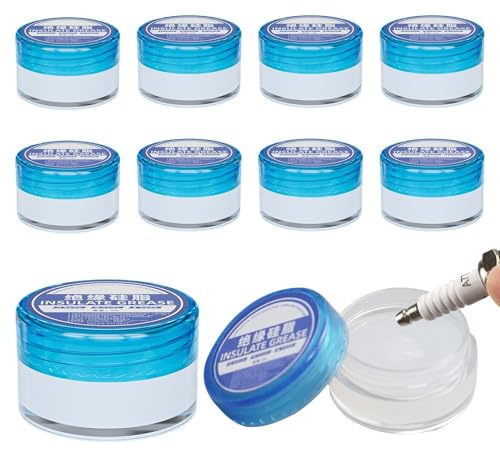 Lubricante eléctrico, 10 unidades de grasa de alta temperatura hasta 200 °C, práctica grasa protectora para conexiones eléctricas, bujías, polos de batería, protección contra la corrosión para