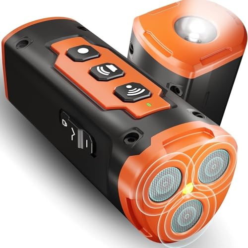 MEIION solavie BarkStop Hundetrainer 6-in-1 Anti-Bell-Gerät mit 3 Schallwellen, effektive Reichweite 9 Meter, wiederaufladbar, tragbar für Innen- und Außeneinsatz