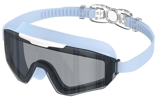 Ambienden Simglasögon för män för vuxna, stor ram, anti-dimma, UV-skydd, HD-linser | simglasögon för kvinnor unisex idealiska för dykning och utomhusvattensport-B-BL