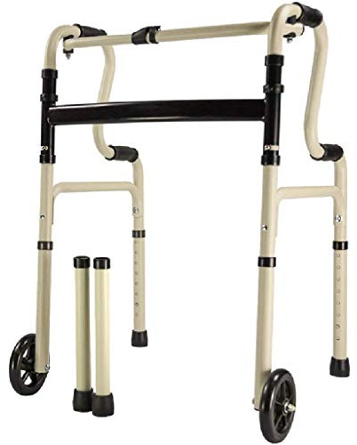 QHLMLL Rollator, deambulatore Pieghevole Regolabile, deambulatore Portatile Leggero per Anziani, ausilio per la Mobilità Medica e per Camminare