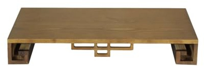 Pollice Verde – Tavolino Espositore Bonsai in Legno – Stand Bonsai Stile Giapponese Orientale – Supporto Suiseki Shohin (Stile Orientale 32 cm)