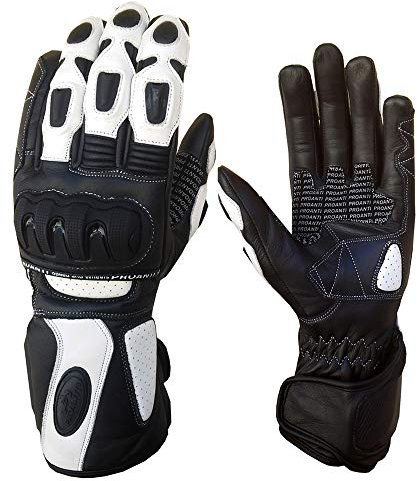 PROANTI Damen Motorradhandschuhe Ladies Racing Motorrad Handschuhe Größe L