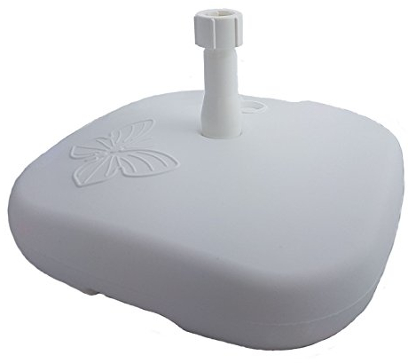 Spetebo Kunststoff Sonnenschirmständer - Farbe: weiß - füllbar / 20L - Schirmständer Schirmfuß