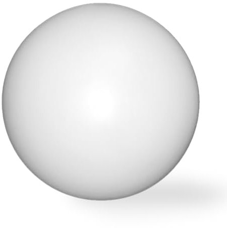 EXTRUMOL - Bola Farola Exterior - Globo de Iluminación - Polietileno - Recambio sin Rosca - Blanco (Blanco, 45 cm)