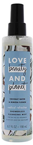 Love Beauty and Planet Coconut Water and Mimosa Flower Showerless Cleansing Mist By Love Beauty and Planet for Unisex - 6.7 Oz Body Mist, 6.7 Ounce