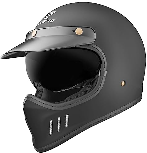 Bogotto FF980 Helm, schwarz matt, L