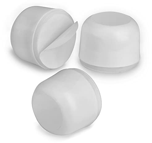 LouMaxx Butée de Porte Interieur Adhesive – Butoir Porte Adhesif Sans Perçage – Protection Contre les Portes Claquantes – Lot de 3 Blanc