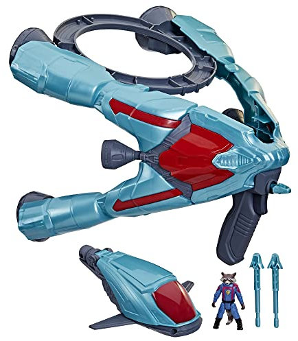 Hasbro - Marvel Guardianes de la Galaxia Vol. 3, Figura de acción con vehículo y Arma, Juguetes de superhéroes para niños y niñas