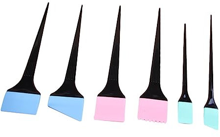 Beavorty Spazzola Per Tintura Dei Capelli in Silicone Kit Per Mescolare Colori Forme Diverse Di Silicone Per Salone e Colorazione
