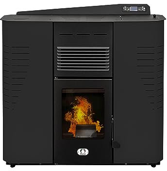 STUFE A PELLET ITALIA Marmolada 13 KW Canalizada 5 Estrellas – Estufa de aire ventilada – Eficacia 89% Calentadora 130 m² Autonomía 20 H programable 5 Potencias diseño compacto, garantía de 24 meses,