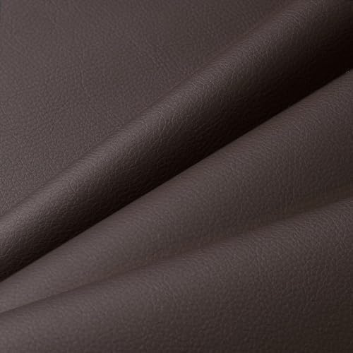 Polipiel Adhesivo, 60 x 137cm Parche Cuero, Parches para Polipiel, Polipiel Adhesiva, Polipiel Adhesiva Piel, Cuero Adhesivo para Tapizar para Sofá, Cabecera, Asiento de Coche, Muebles (Café)