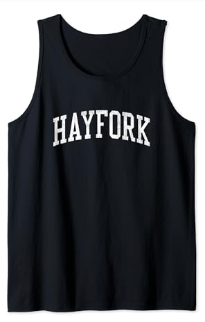 Hayfork CA Vintage Athletic Sports JS02 Tank Top