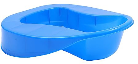 Gatuida 1pezzi Padella Per Ricevitore Per Anziani e Pazienti Immobilizzati Design Ergonomico Facile Usare e Materiale Sicuro e Resistente Colore Blu