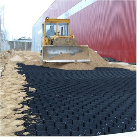 Kiesgitter Kiesmatten Robustes Geo-Bodengitter 10cm dick Schlammkontrolle für Parkflächen/Hangauffahrten, Geozellensystem zur Stabilisierung von Erbsenkies, durchlässige Pflastergitter zur Verstärkung