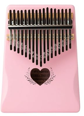 17 Key Pink Color Kalimba Thumb Piano Finger Solid Wood Body Keyboard Musical Instrument for Kids Daumenklavier
