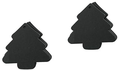 TEHAUX 2 Sets Kraftpapier-basteletiketten Weihnachtsetiketten Vintage-stil Baumanhänger Für Dekorationsprojekte 100 Stück * 2