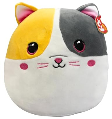 TY Kuschelt Katze - Squishy Beanie 10 | Weiches Plüschtier für Kinder, Babytier, Kuschelteddy, Sammler-Plüschtiere
