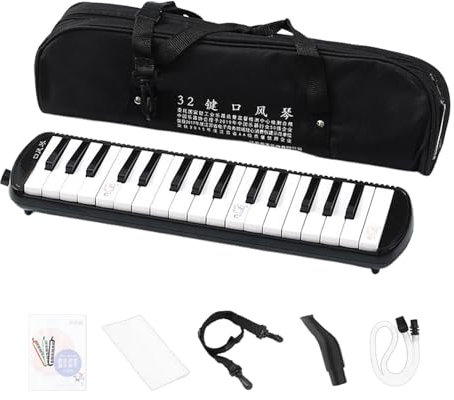 Melodica for Adults, Wind Instrument with Mouthpieces, Air Piano with Carrying Bag, Harmonium Melodica, 32 Key Melodica, Wind Instrument Melodica for Beginners and Professionals