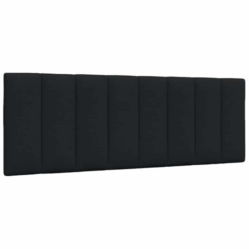 vidaXL Kopfteil-Kissen Hanko Schwarz 140 cm Stoff