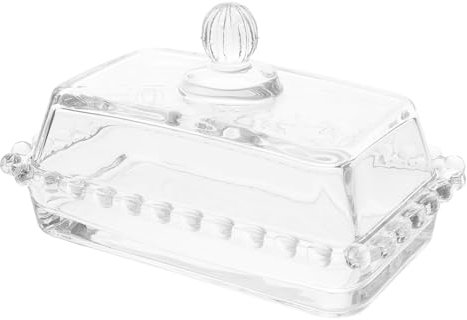 CONGARTENO Glas Butterdose Mit Deckel Transparente Butteraufbewahrung Butterbehälter Eckig Hohe Haltbarkeit Für Küche Haushalt Und Restaurant Praktisch Bpa-frei Lebensmittelkontakt