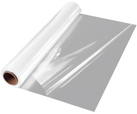 Swiixxer 100 fot transparent cellofanrulle extra transparent presentpapper 34 tum x 100 fot, tjockare och transparent transparent cellofanpapper