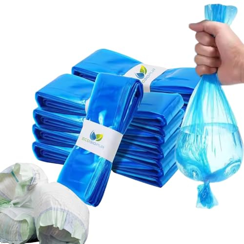 EcoBioPur Pack of 10 Refills Compatible with Tommee Tippee Sangenic Tec, Simplee and Twist & Click – Resistant Anti-Odor Bags for Nappy