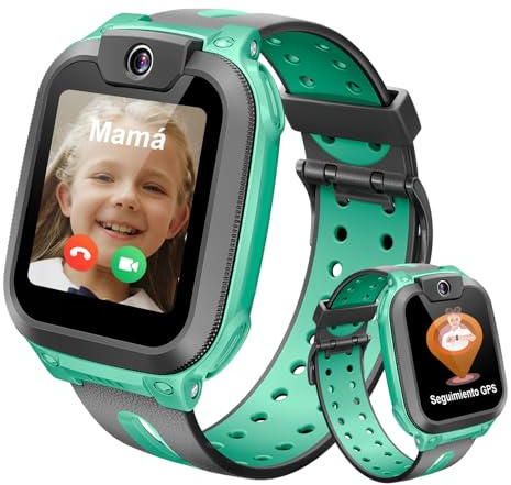 imoo Z1 Smartwatch Kinder, Kinder Telefonuhr, Kinderuhr für Jungen und Mädchen, GPS Tracker, 4G Video und Telefon, IPX8 Wasserdicht (Z1-Grün, Z1)