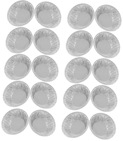 IWOWHERO 600 Pezzi Stampi in Alluminio per Torte e Muffin Teglie Rotonde Resistenti ad Temperature per Forno Alluminio per Dolci Fatti Cupcake e Crostatine