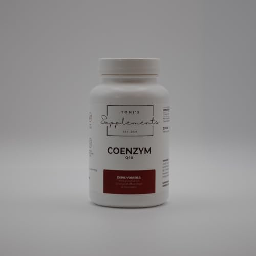 Toni's Supplements Coenzym Q10 – 120 Kapseln – 120mg pro Kapsel – 100% rein, vegan & ohne Zusatzstoffe – Laborgeprüft & hergestellt in Österreich – Für Herz, Energie & Zellschutz