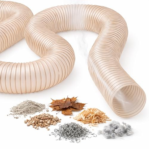 Norres Absaugschlauch Absauganlage Spiralschlauch Spänenschlauch Holz schwer entflammbar Flexschlauch *antistatisch, mikrobenfest - METERWARE (180 mm)