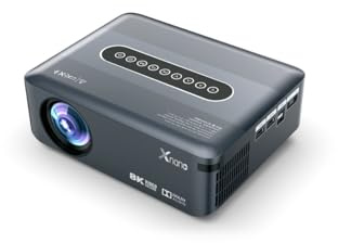 SWR Projecteur de décodage Xnano X1 1080p Full HD 4K 1920 x LCD Smart Android 9.0 2,4 G/5G Double Wifi Vidéo LED Home Cinéma
