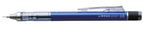 Tombow | MONO GRAPH | Professioneller Druckbleistift 0,5 mm | ideal zum Zeichnen und Schreiben | blauer Körper