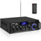 Hifi Stereo Amplificatore,Bluetooth 5.0 Audio Amplificatore Ricevitore,BT-298pro 50W+50W Max.600W Potenza Di Uscita Amplificatore 2.0canali Home Audio per Altoparlanti,Adatto per Uso Domestico o Auto