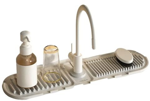 Protezione Contro Gli Schizzi del Rubinetto, Antiscivolo e antispruzzi in Silicone, Accessori da Cucina stabili, Protezione per lavandino per Lavanderia, Bar, Campeggio, Auto,